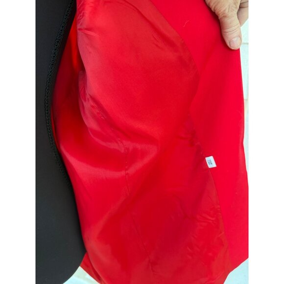 Vintage 80s Womens Gallant Red Wool Blazer Jacket Size 12 - Picture 10 of 12